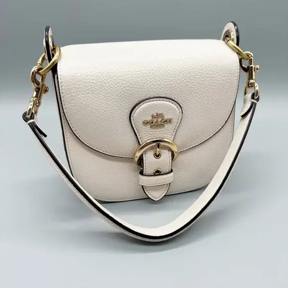 Leather Coach Kleo 17 Convertible Purse Bag & Mini Skinny ID Card Case - Picture 2 of 13